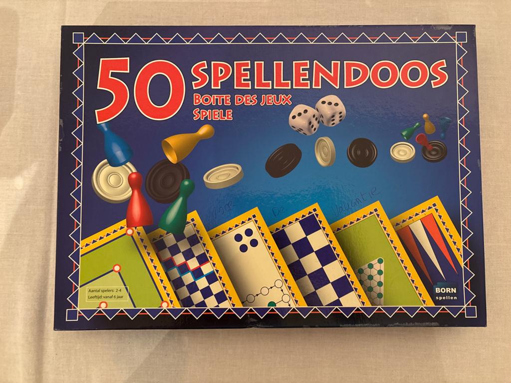 50 Spellendoos (handig voor op vakantie), Een of twee spelers, Ophalen of Verzenden, Gebruikt, Reisspel