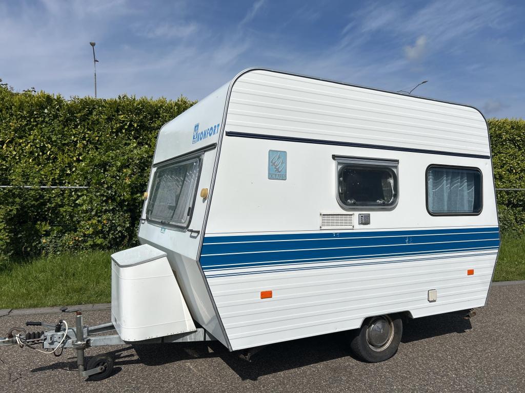 KNAUS 325 KOMFORT OLDTIMER PERFECTE STAAT!, Overige typen, Standaardzit, Koelkast, Bedrijf