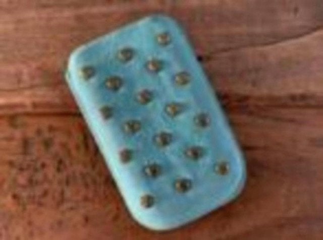 FAB telefoonhoesje met hartjes Iphone 4/5 mintgoen suede, Telecommunicatie, Mobiele telefoons | Hoesjes en Frontjes | Apple iPhone
