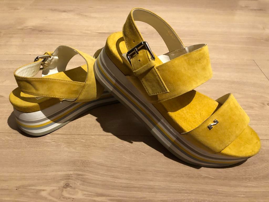 Sandalen Nathan-Baume, Verzenden, Geel, Sandalen of Muiltjes, Gedragen