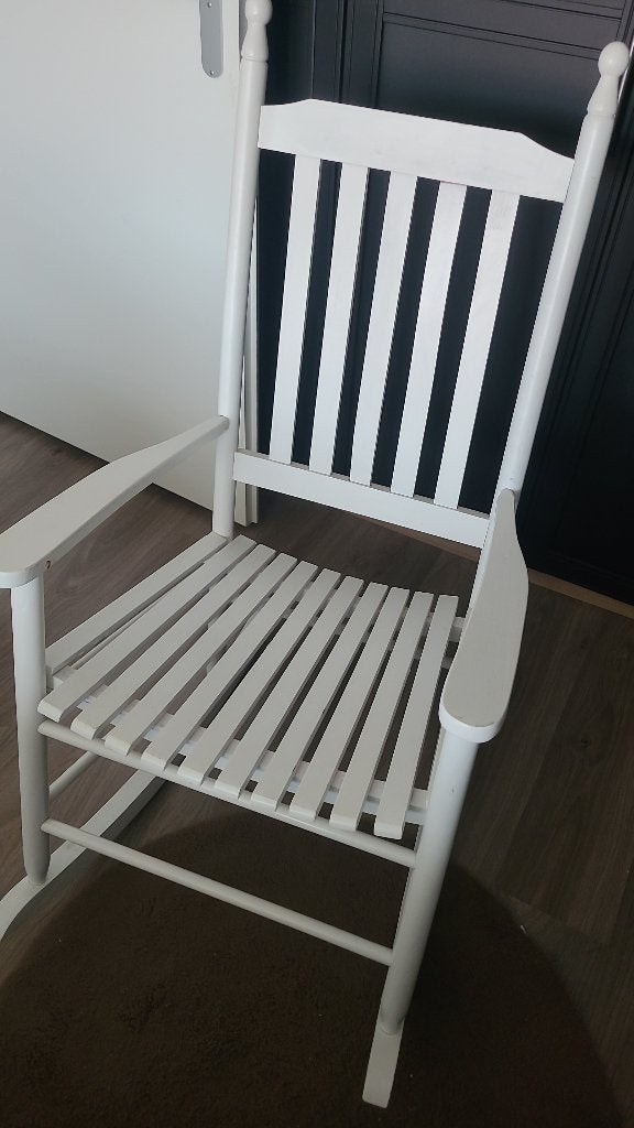 Schommelstoel, Ophalen, Gebruikt, Wit, Eén