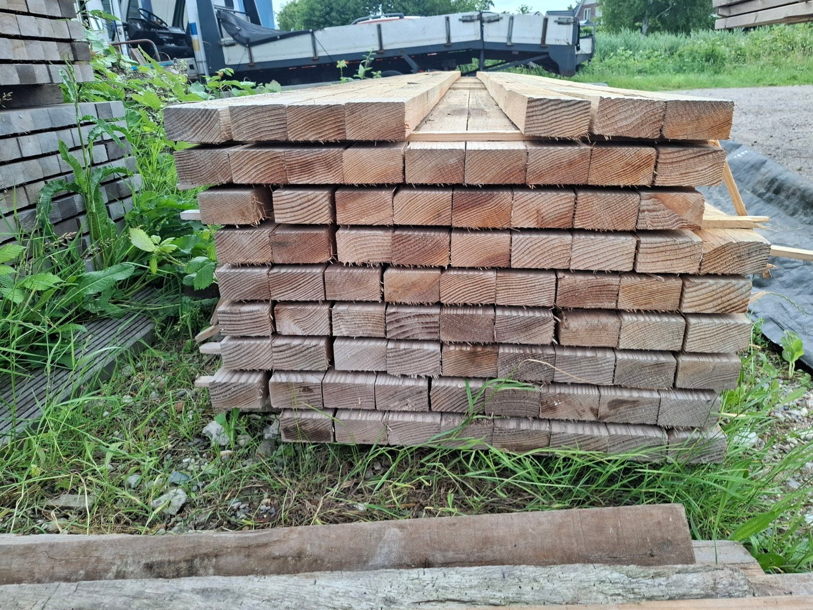 Partij 20 st douglas regels 5 meter bezorgen mogelijk, Ophalen, Nieuw, 250 cm of meer, Balken