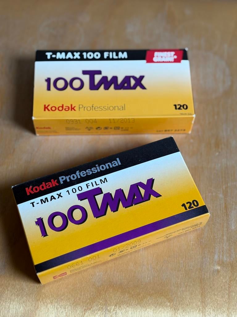 10x Kodak Tmax 100 120 rolfilm zwart wit, Ophalen of Verzenden, 35mm film