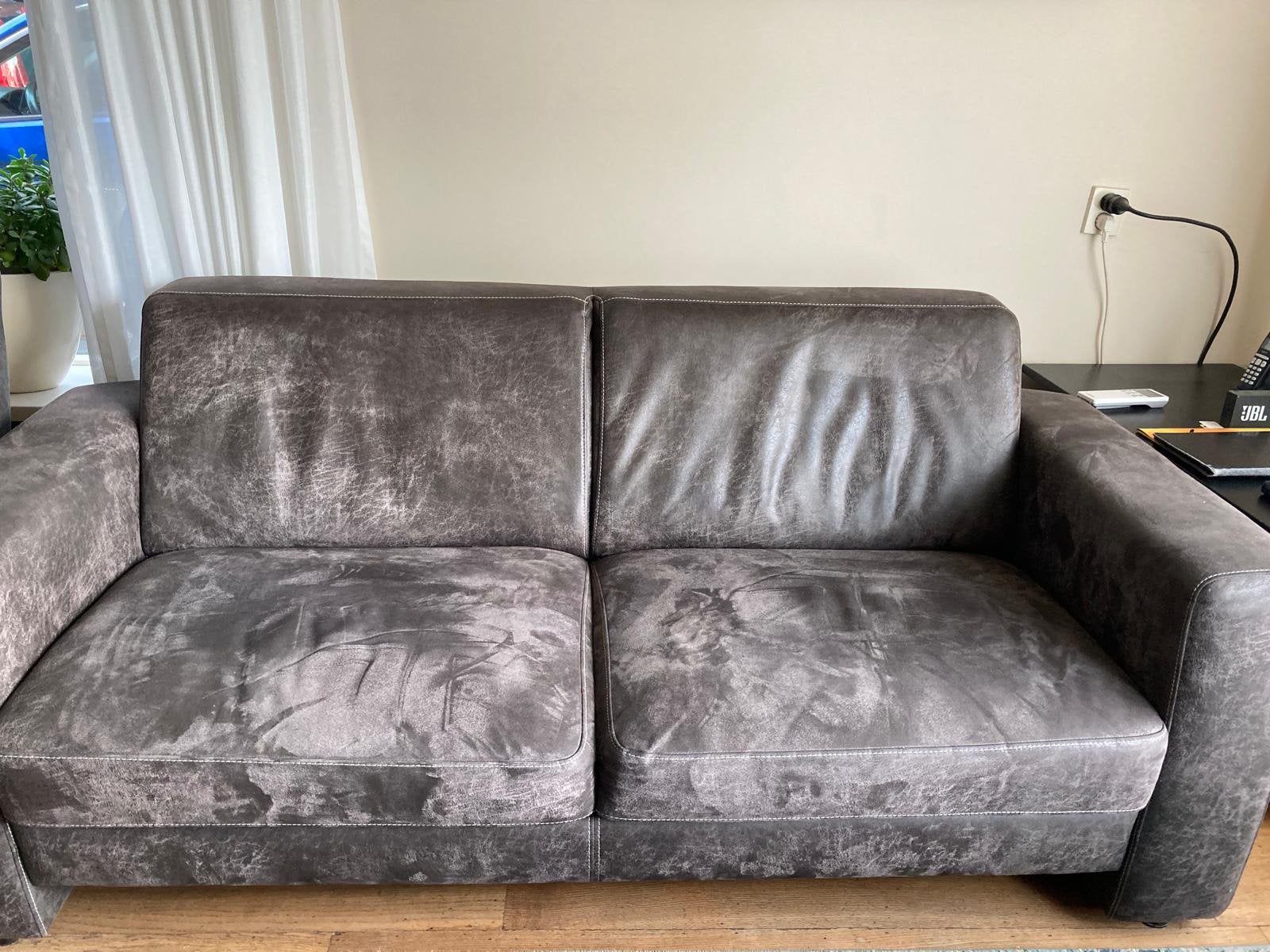 Bank en 2 fauteuils, Ophalen, Overige materialen, Gebruikt, Tweepersoons