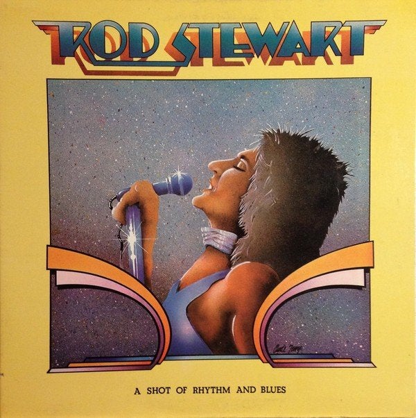 LP Rod Stewart - A shot of rythm and blues, Beschermende buitenhoes, LP, Gebruikt, Pop
