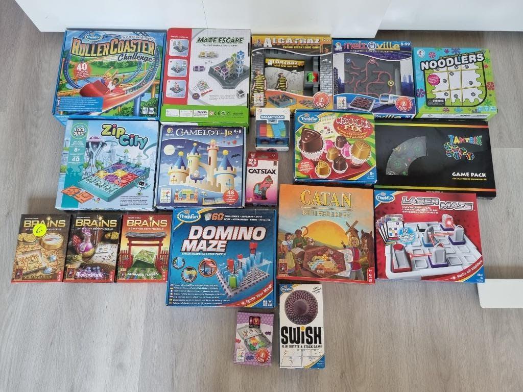 Diverse Smartgames, Thinkfun, Tantrix, 999 games puzzels, Hobby en Vrije tijd, Ophalen of Verzenden, Minder dan 500 stukjes, Zo goed als nieuw