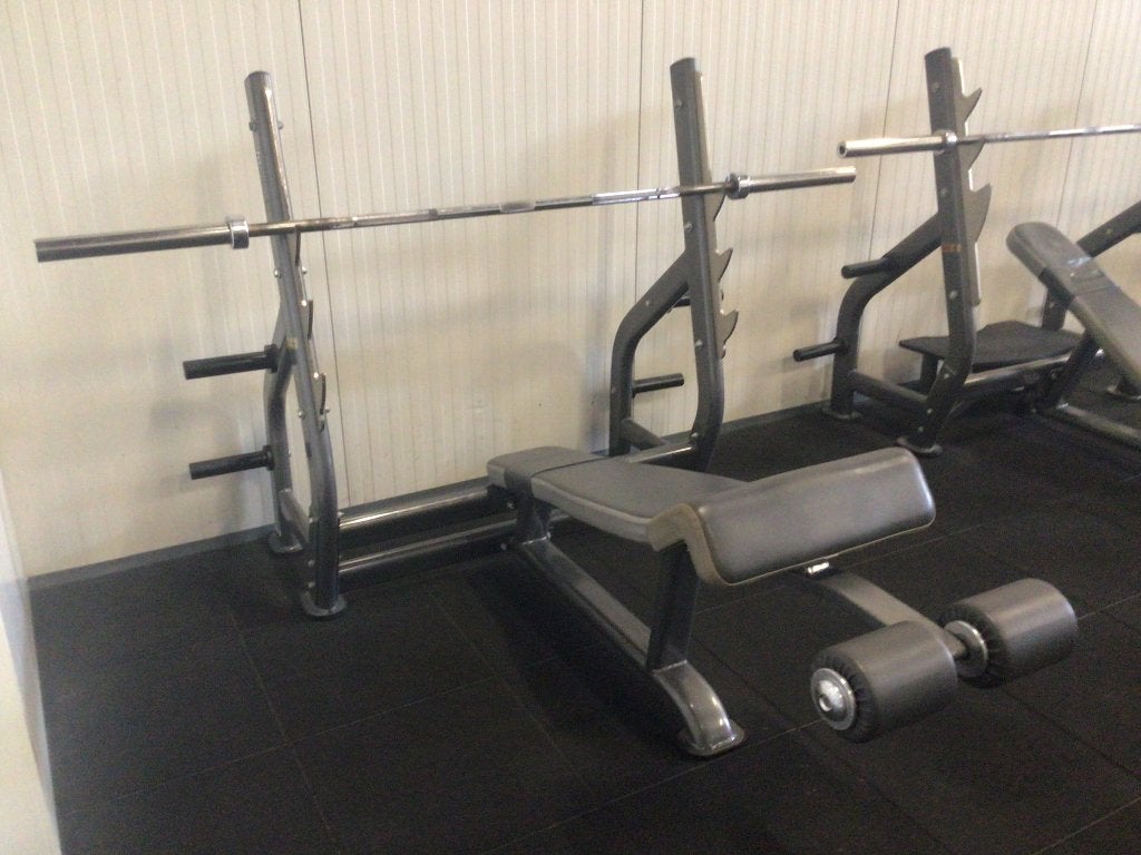 Decline bench press, Sport en Fitness, Fitnessmaterialen, Ophalen, Gebruikt, Borst, Fitnessbank