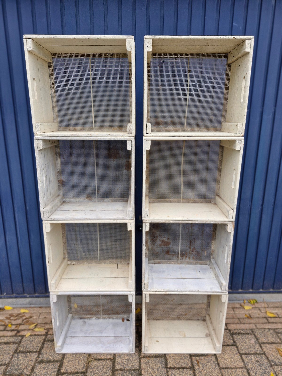 8x Vintage Houten Kratten met Gaas - Decoratief & Opslag, Ophalen, Gebruikt, Minder dan 50 cm, Minder dan 40 cm