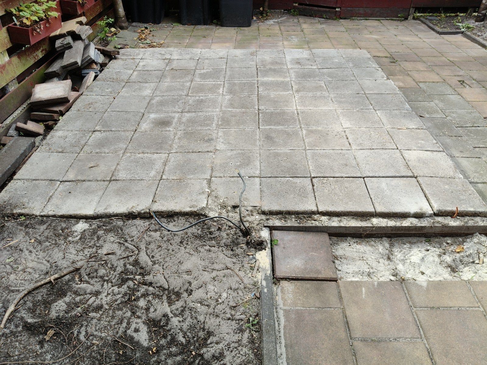 Stoeptegels 30x30 (7.29m2), Ophalen, Gebruikt, 5 tot 10 m², Beton