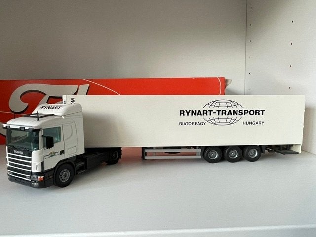 Tekno Scania 124L 4x2 - Rynart, Hobby en Vrije tijd, Modelauto's | 1:50, Ophalen of Verzenden, Zo goed als nieuw, Bus of Vrachtwagen