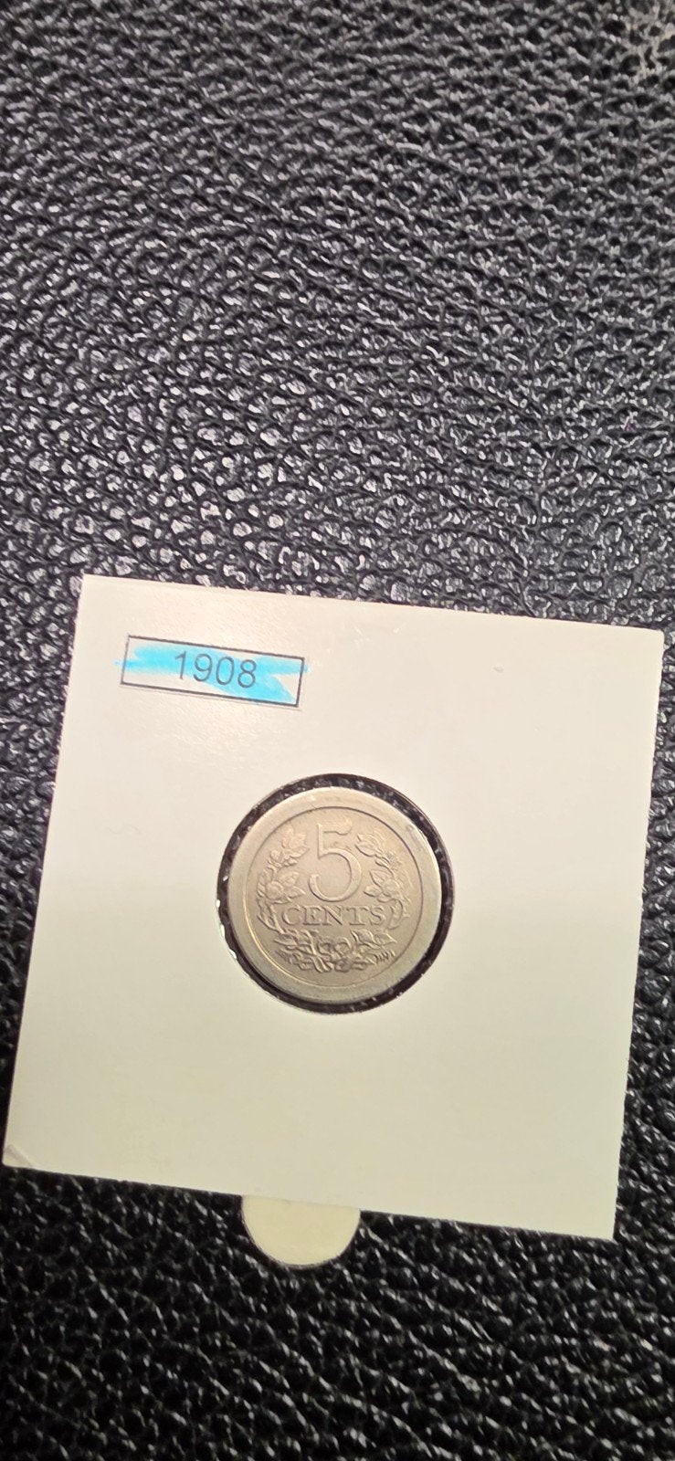 Nederland 5 cents 1908, Ophalen of Verzenden, Koningin Wilhelmina