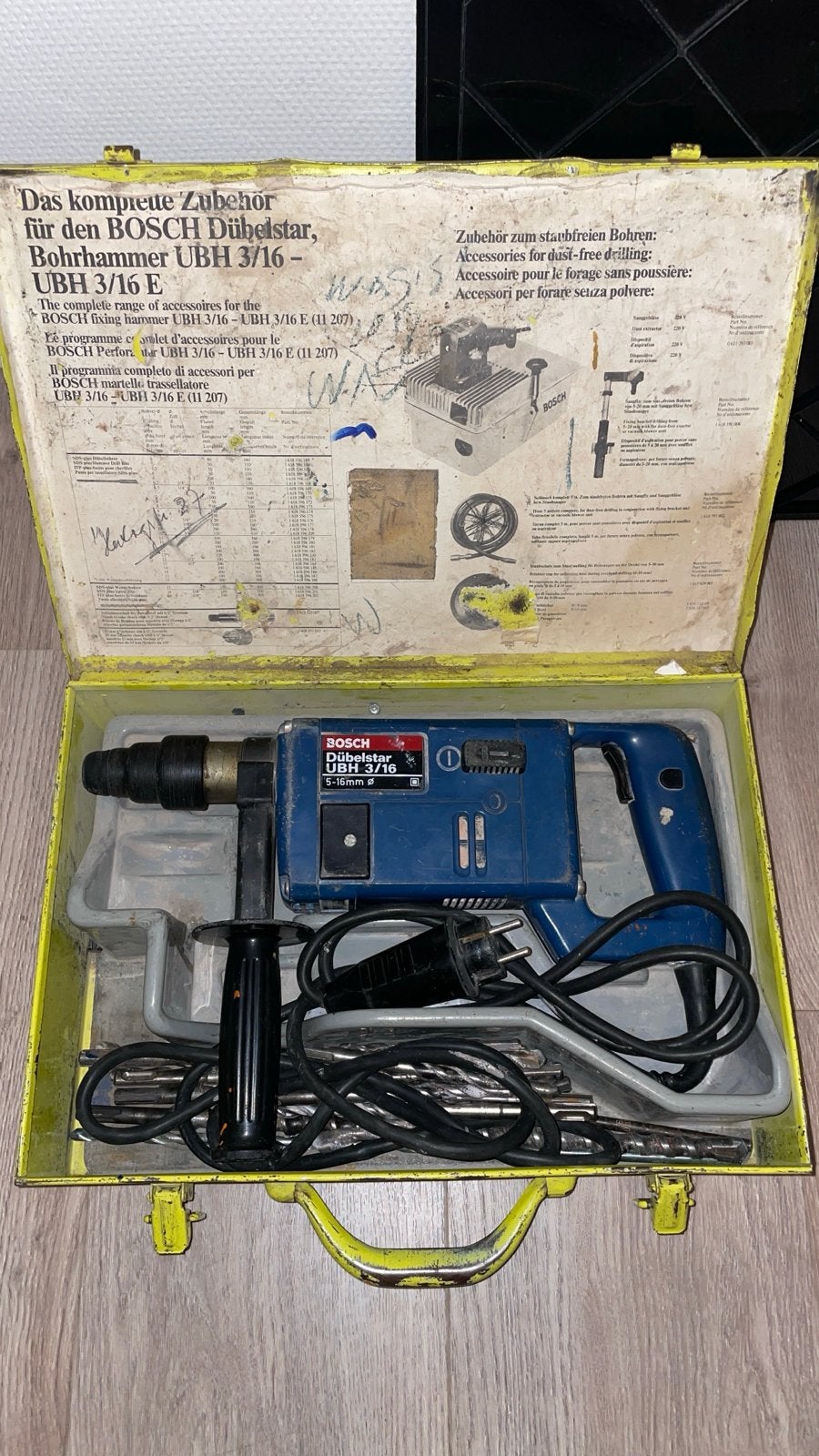 Bosch Boorhamer UBH 3/16 - Robuust, Boor- en/of Breekhamer, Ophalen of Verzenden, Klopboormechanisme, Gebruikt