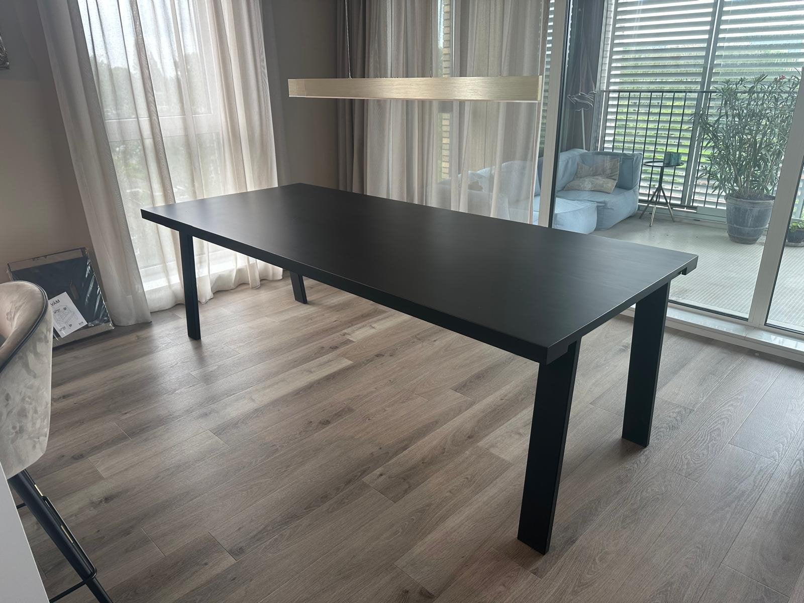Houtmerk Echo eettafel – massief eiken – 240  100 cm, Huis en Inrichting, Zo goed als nieuw, 150 tot 200 cm, Vier personen, Rechthoekig