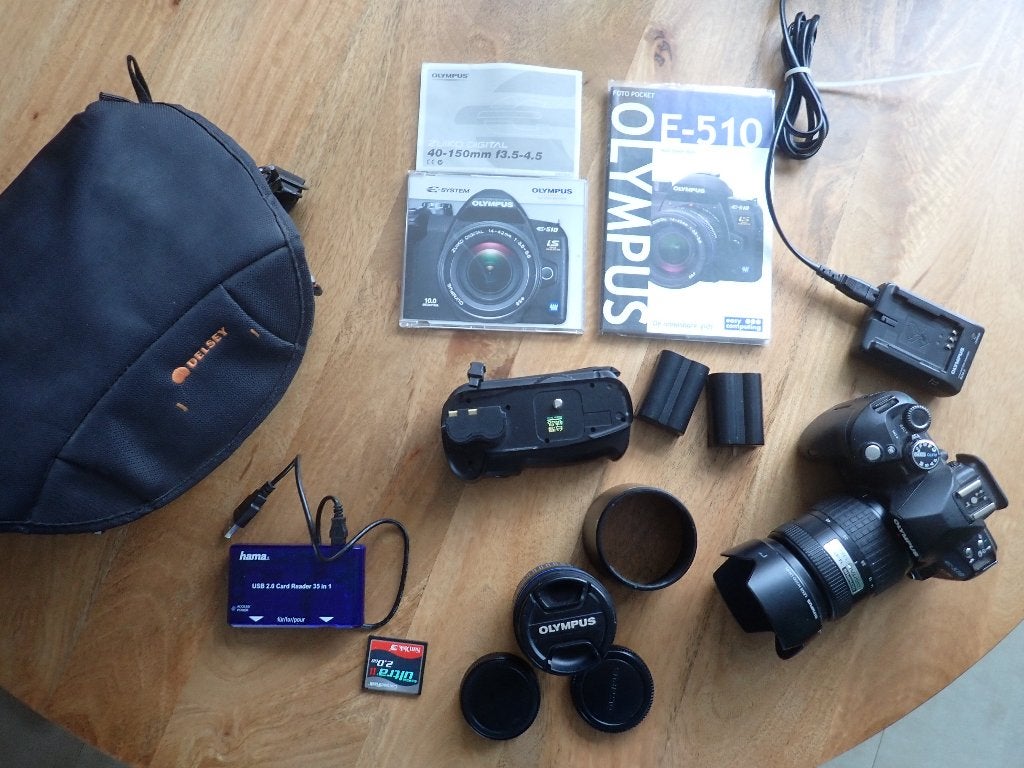olympus e-510 met twee lenzen, Spiegelreflex, 10 megapixels, Ophalen of Verzenden, Olympus