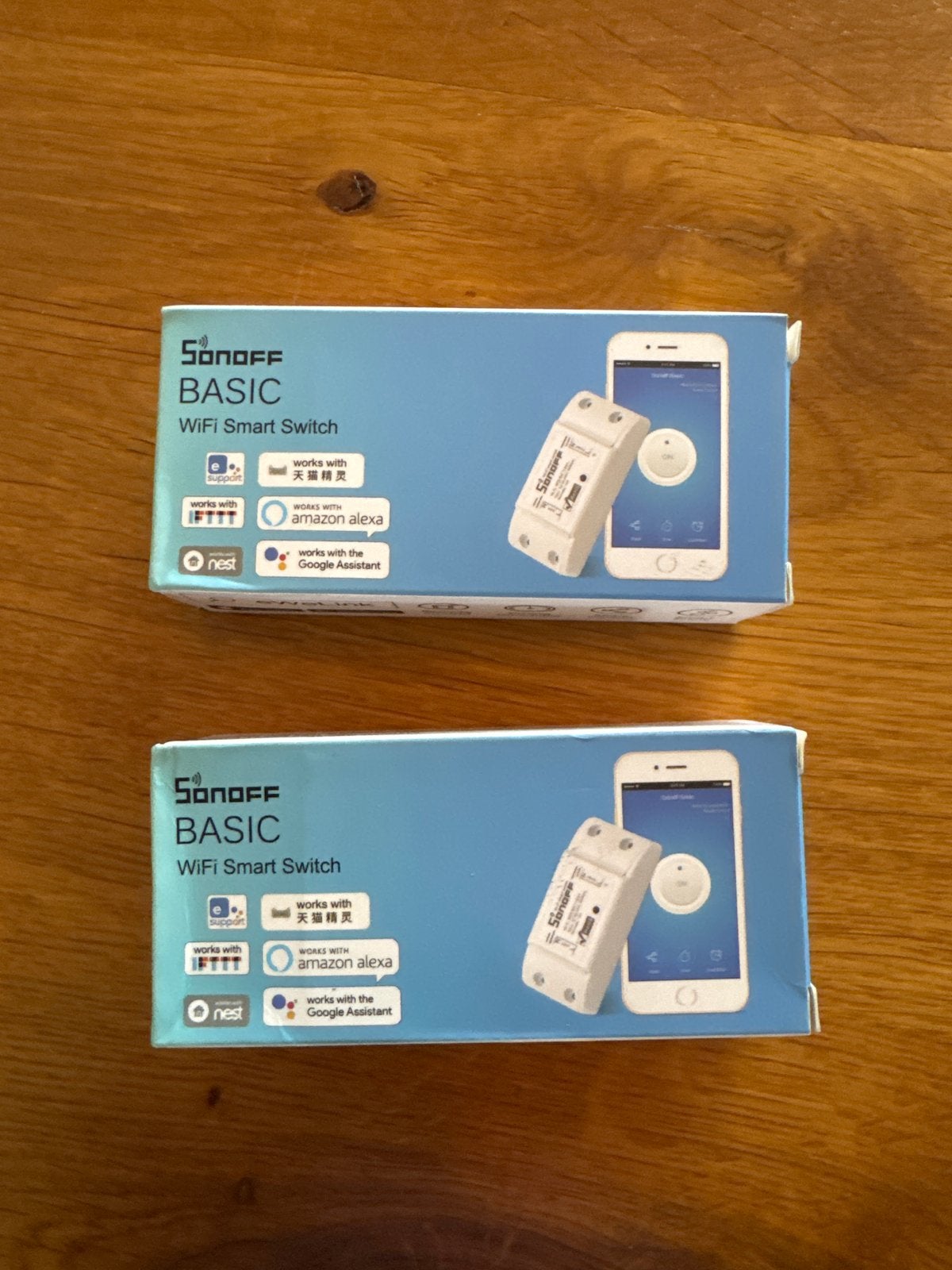 2x Sonoff Basic WiFi Smart Schakelaar - Domotica, Ophalen of Verzenden, Nieuw, Overige merken, Schakelaar