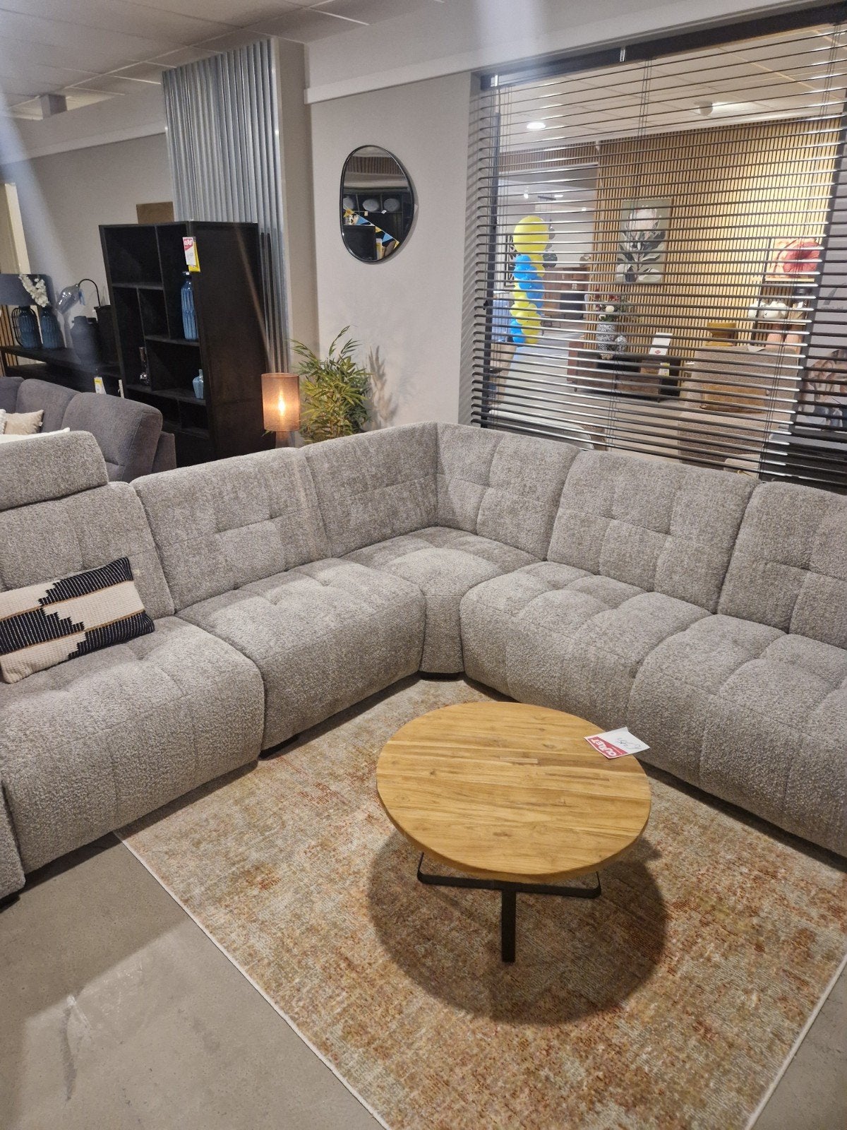 Hoekbank MOULTI, Ophalen, Nieuw, Stof