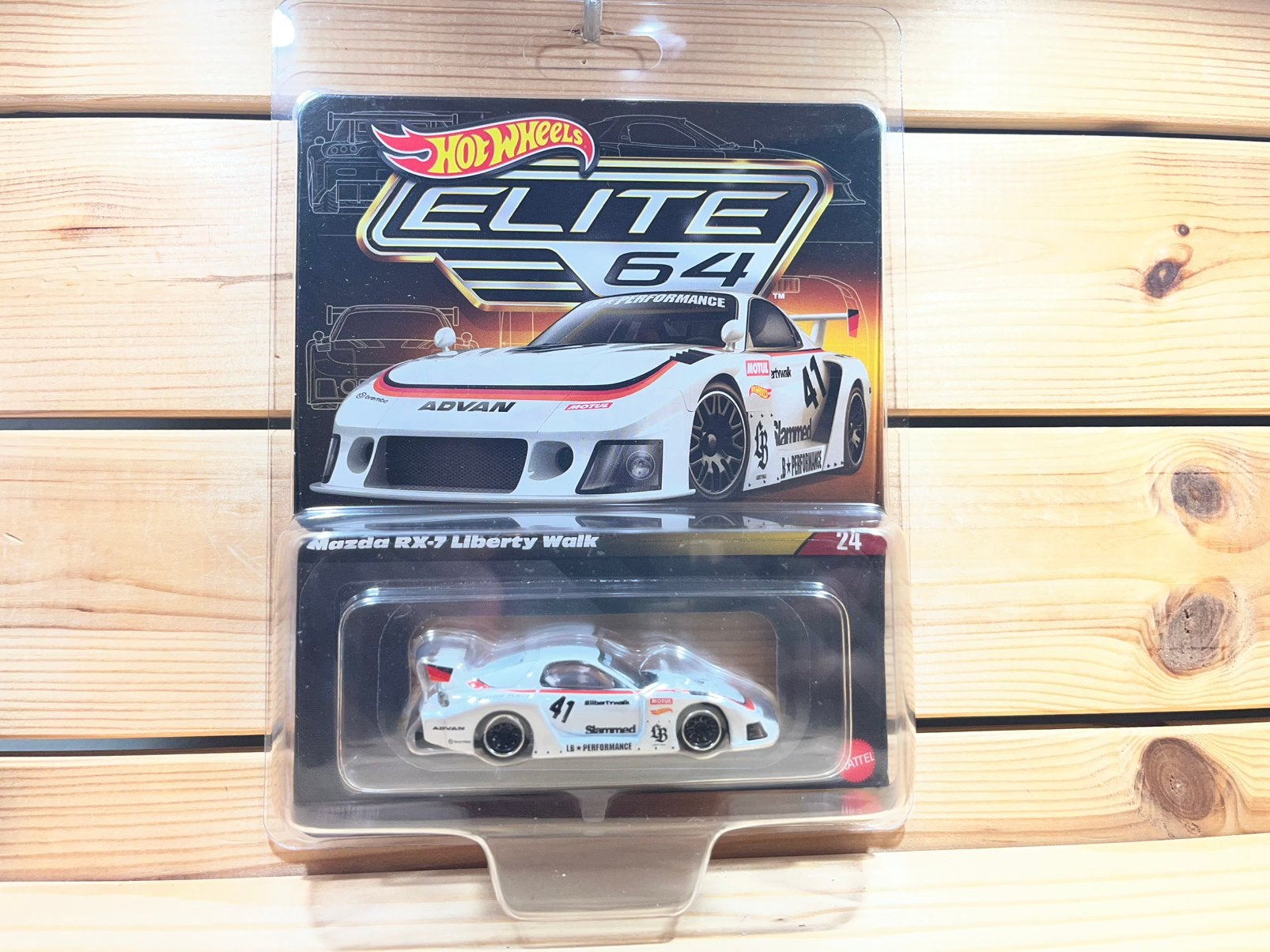 Mazda RX-7 Liberty Walk Hotwheels Elite 64, Ophalen of Verzenden, Zo goed als nieuw, Auto