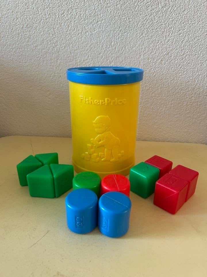 Vintage Fisher-Price Vormenstoof - Baby's First Blocks, Ophalen of Verzenden, Gebruikt, Speelset