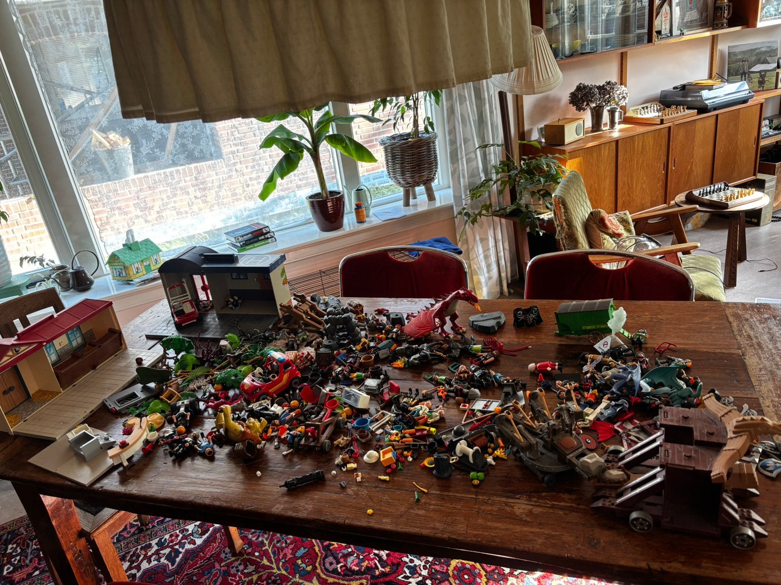 Verhuisdoos vol Playmobil ongesorteerd, Ophalen of Verzenden, Gebruikt, Losse onderdelen, Overige typen