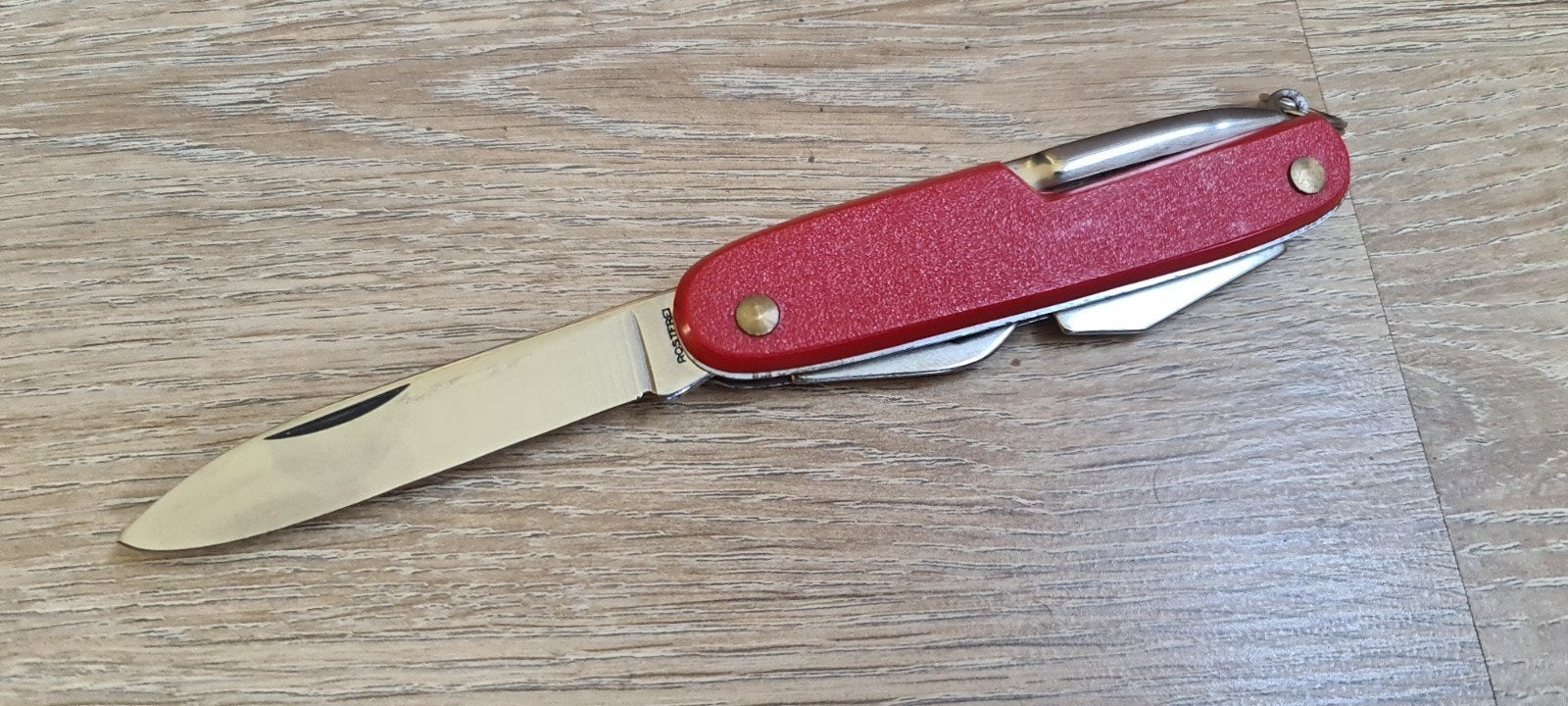 Vintage zakmes met meerdere functies - Rood, Ophalen of Verzenden
