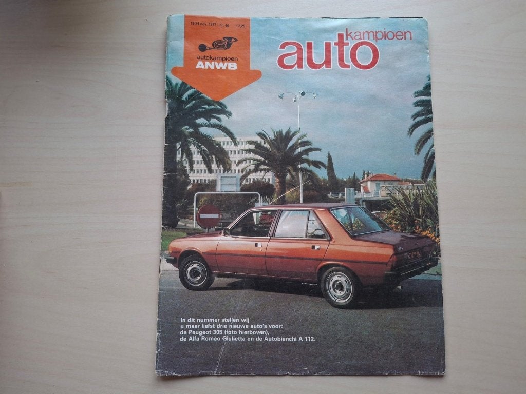 Autokampioen (ANWB), 46, 18-24 november 1977 (incompleet), Verzenden, Gelezen, Sport en Vrije tijd