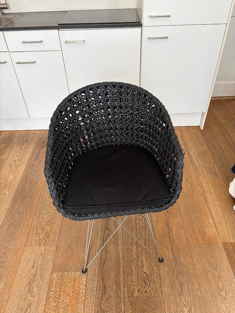 Stoelen, Ophalen, Gebruikt, Twee, Zwart