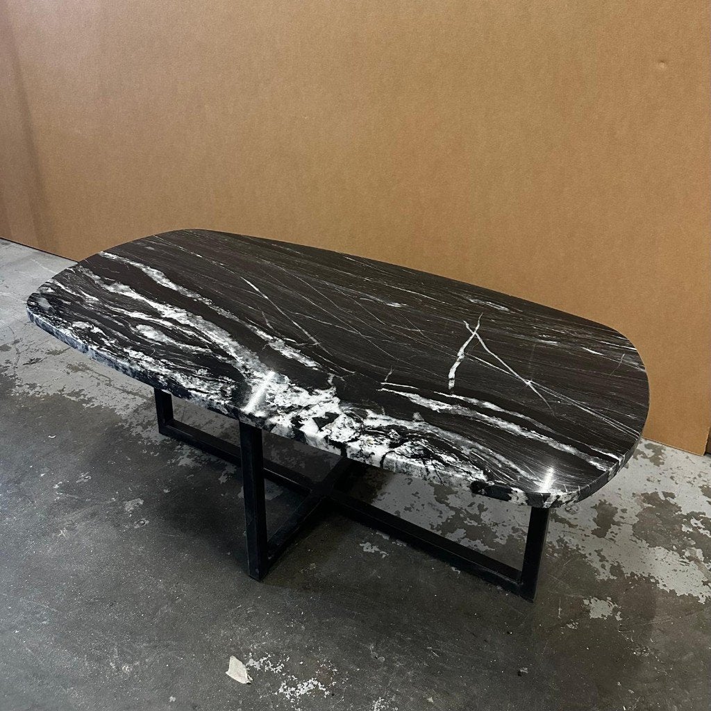Marmeren salontafel 100x50, Ophalen, 100 tot 150 cm, Overige materialen, Nieuw