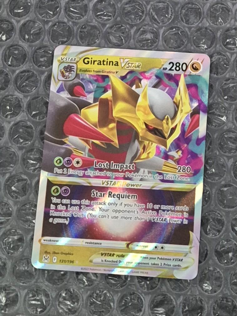 Giratina VSTAR 131/196 Lost Origins Sword & Shield, Ophalen of Verzenden, Zo goed als nieuw, Losse kaart, Foil