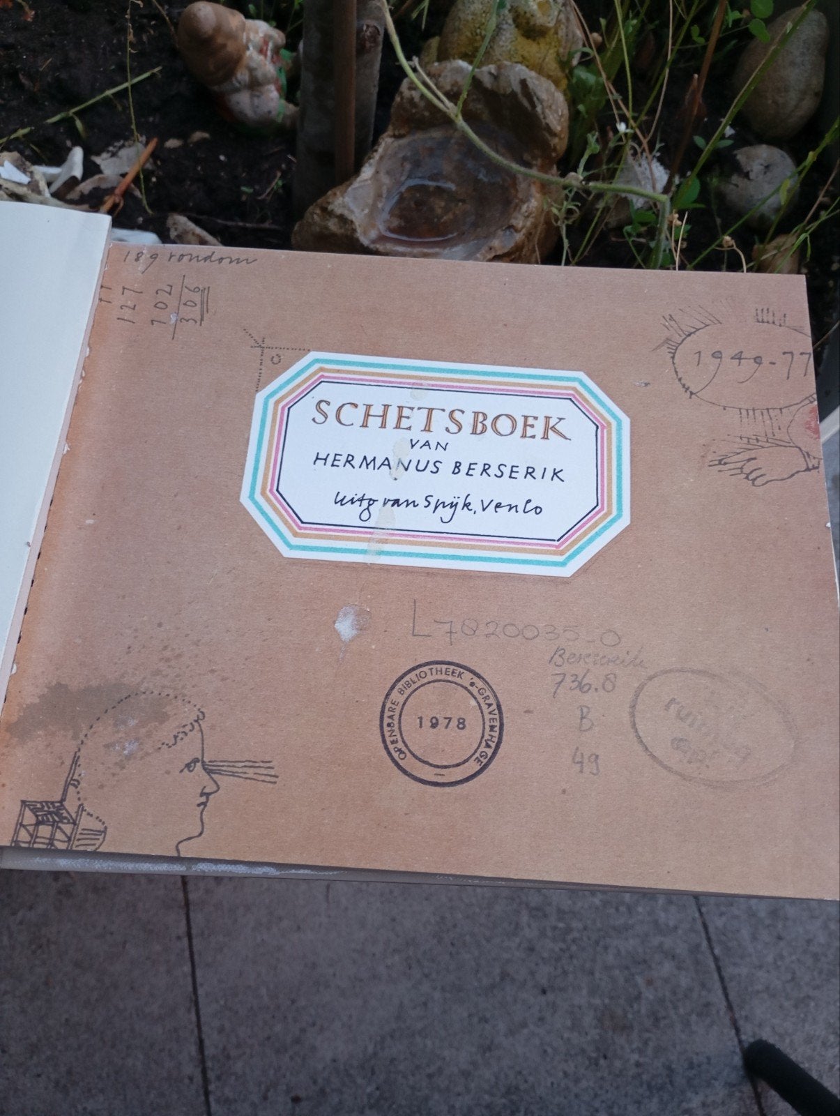 Schetsboek Hermanus Berserik Uitgave Spijk Venlo, Ophalen of Verzenden, Gebruikt, Overige typen