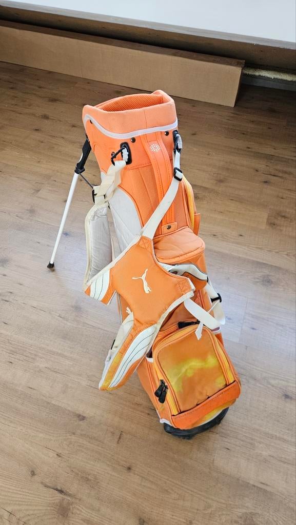 Puma Golf Standbag - Oranje/Wit, Sport en Fitness, Golf, Ophalen