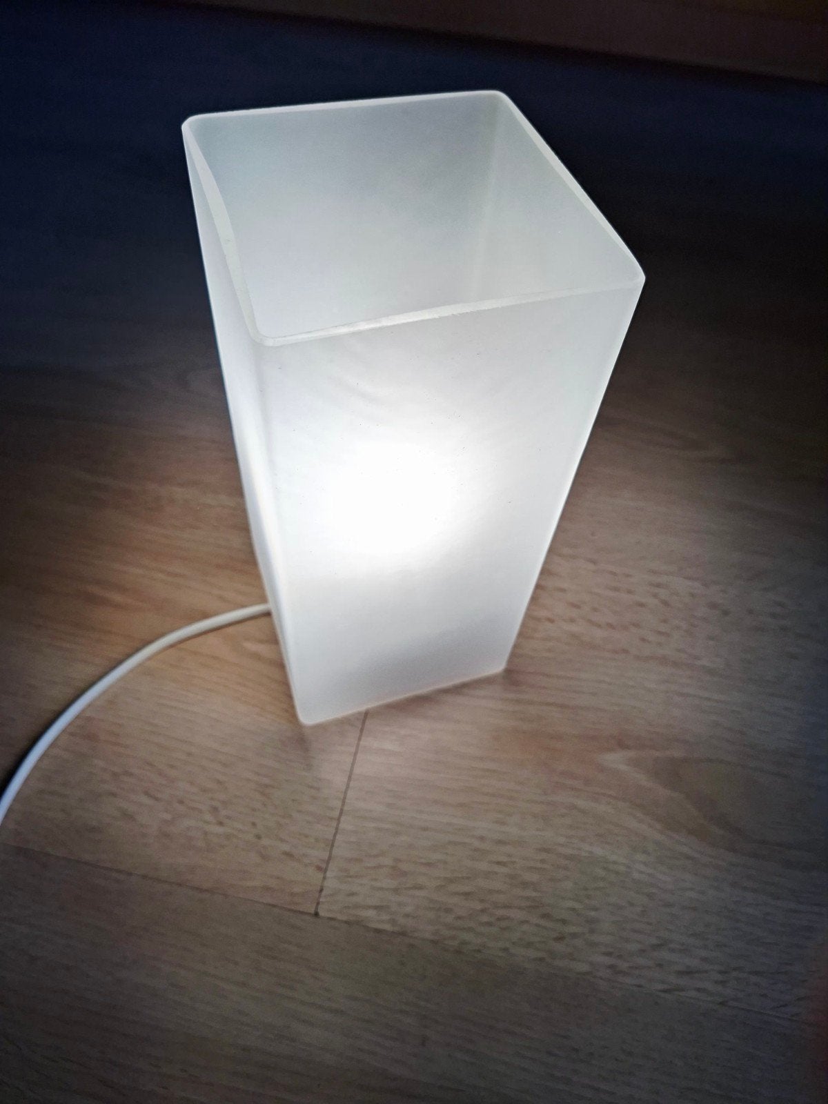 IKEA GRÖNÖ Tafellamp – Frosted Mat Glas – Vintage Klassieker, Ophalen, Zo goed als nieuw, Glas