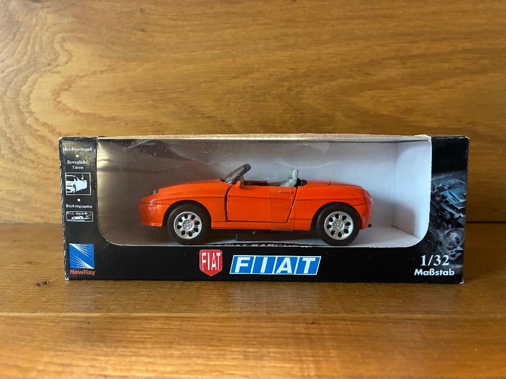 Zeldzaam officieel Fiat Barchetta schaalmodel 1:32 in doos, Ophalen of Verzenden, Zo goed als nieuw, Auto, Overige merken