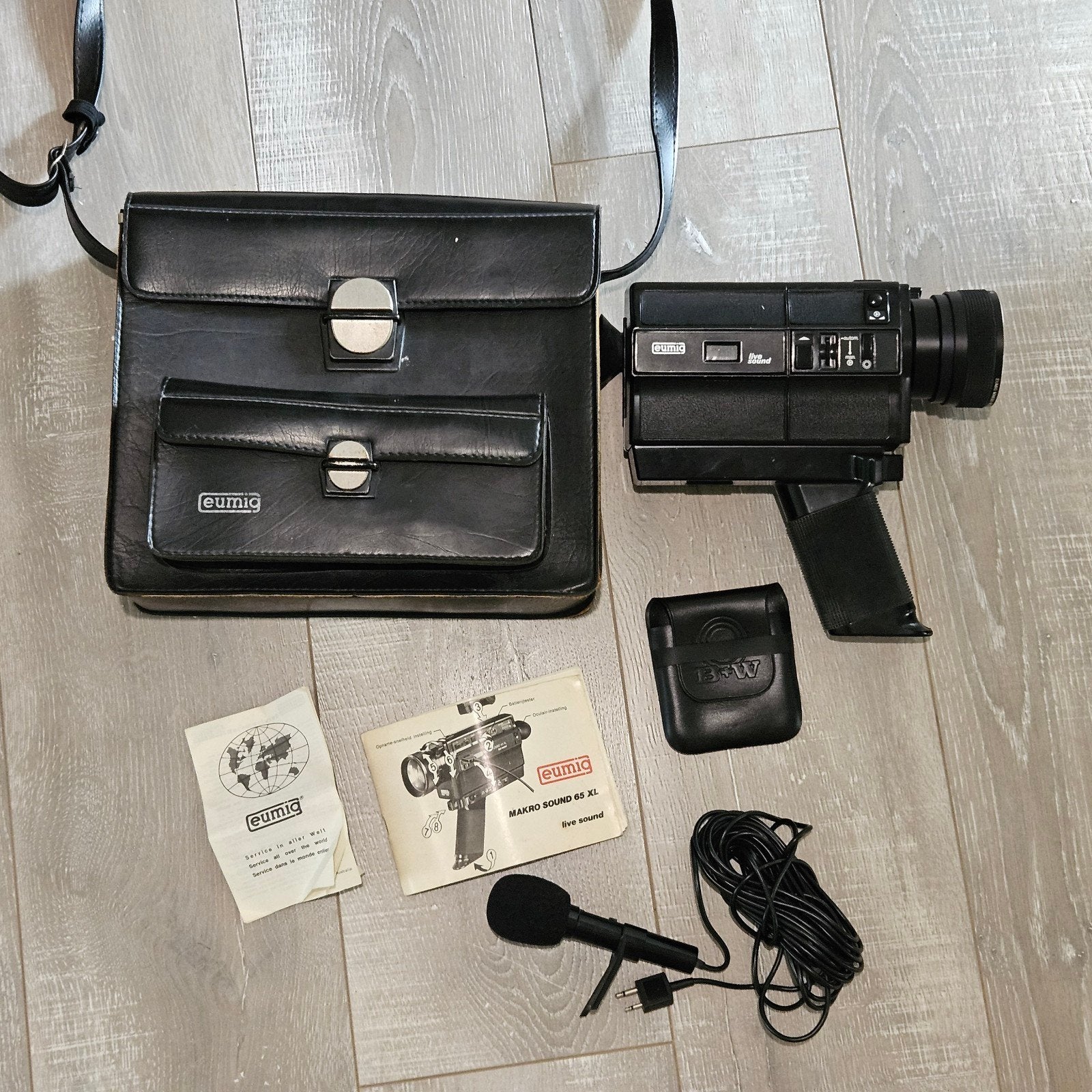 Vintage Eumig Makro Sound 65 XL Super 8 Camera Kit - Werkend, Ophalen of Verzenden, 8mm, Camera