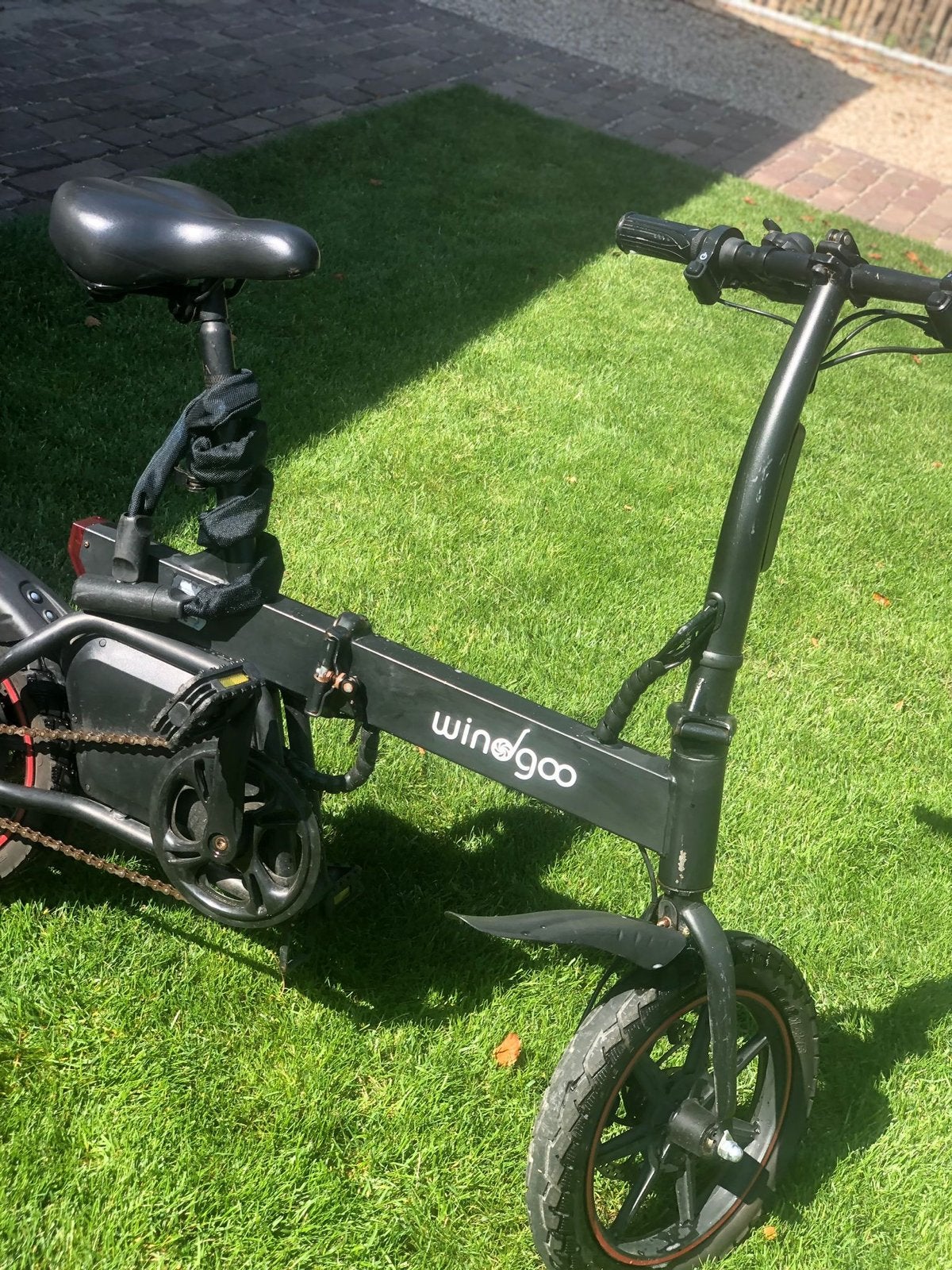 Windgoo opvouwbare elektrische fiets - gebruikt, Gebruikt, Heren, 14 tot 16 inch, Totaal opvouwbaar