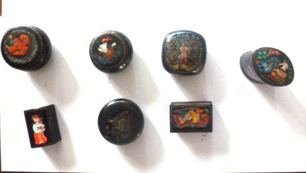 Russische lakdoosjes, Ophalen of Verzenden