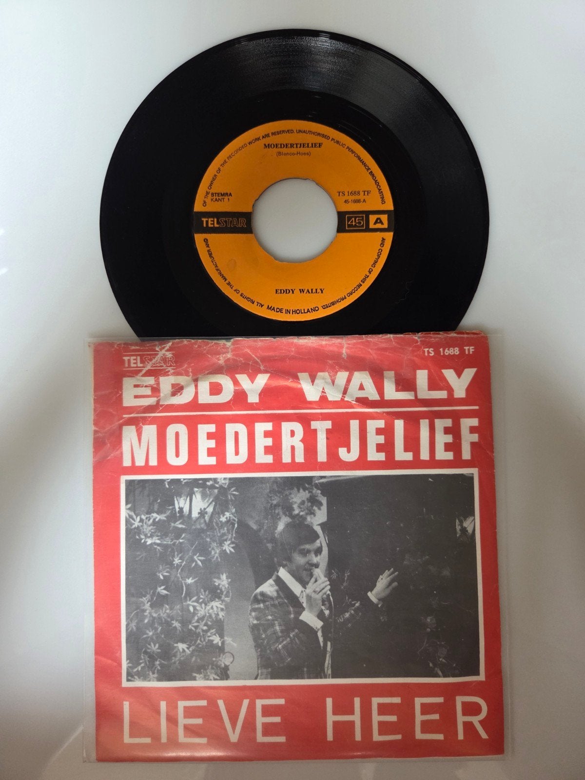 Eddy Wally - Moedertjelief, Ophalen of Verzenden, Gebruikt, 7 inch, Nederlandstalig