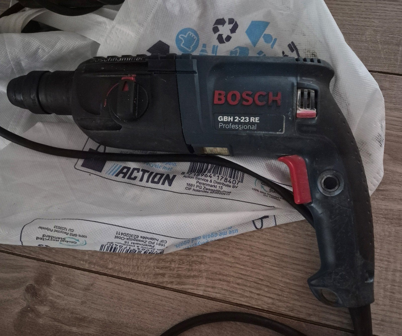 Bosch GBH 2-23 RE Boorhamer - Defecte kop, Ophalen, Gebruikt, Boor- en/of Breekhamer, Klopboormechanisme