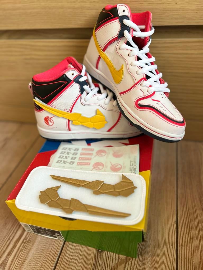 Nieuwe Nike SB Dunk High RX-0 Unicorn Gundam 42, Wit, Nieuw, Ophalen of Verzenden, Sneakers of Gympen