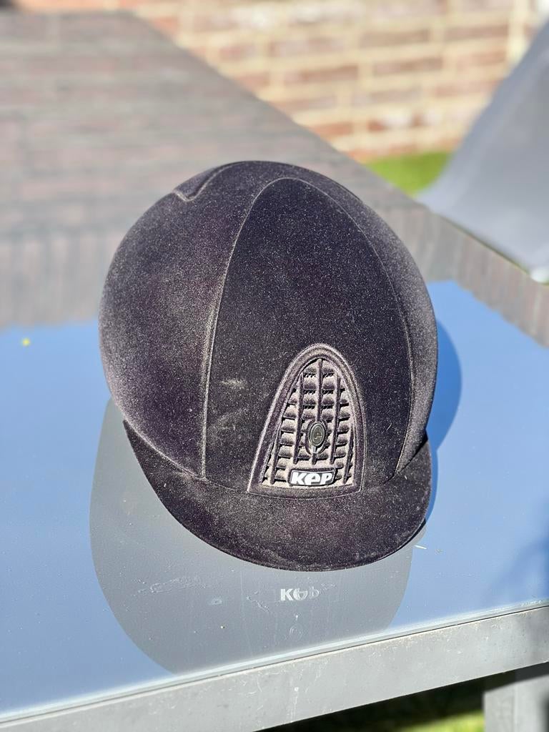 Kep Italia cromo 1.0 velvet zwart, Ophalen of Verzenden, Dressuur, Cap