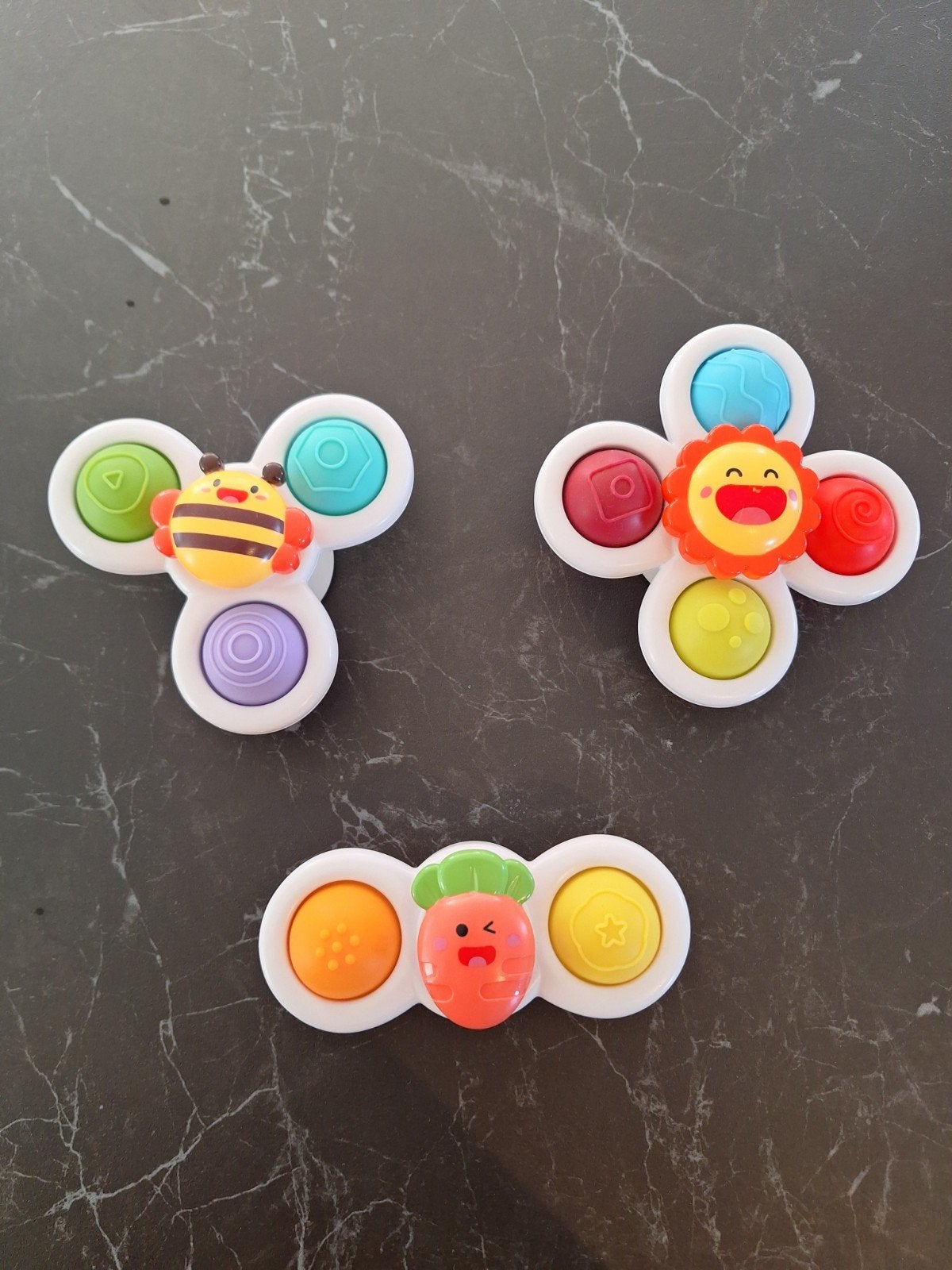 Set van 3 Baby Fidget Spinners met Zuignap, Ophalen of Verzenden, Zo goed als nieuw, Overige typen