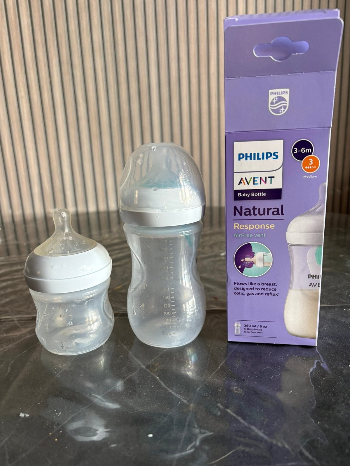 2x nieuw philips avent fles, Zo goed als nieuw, Babyfles, BPA-vrij, Philips Avent