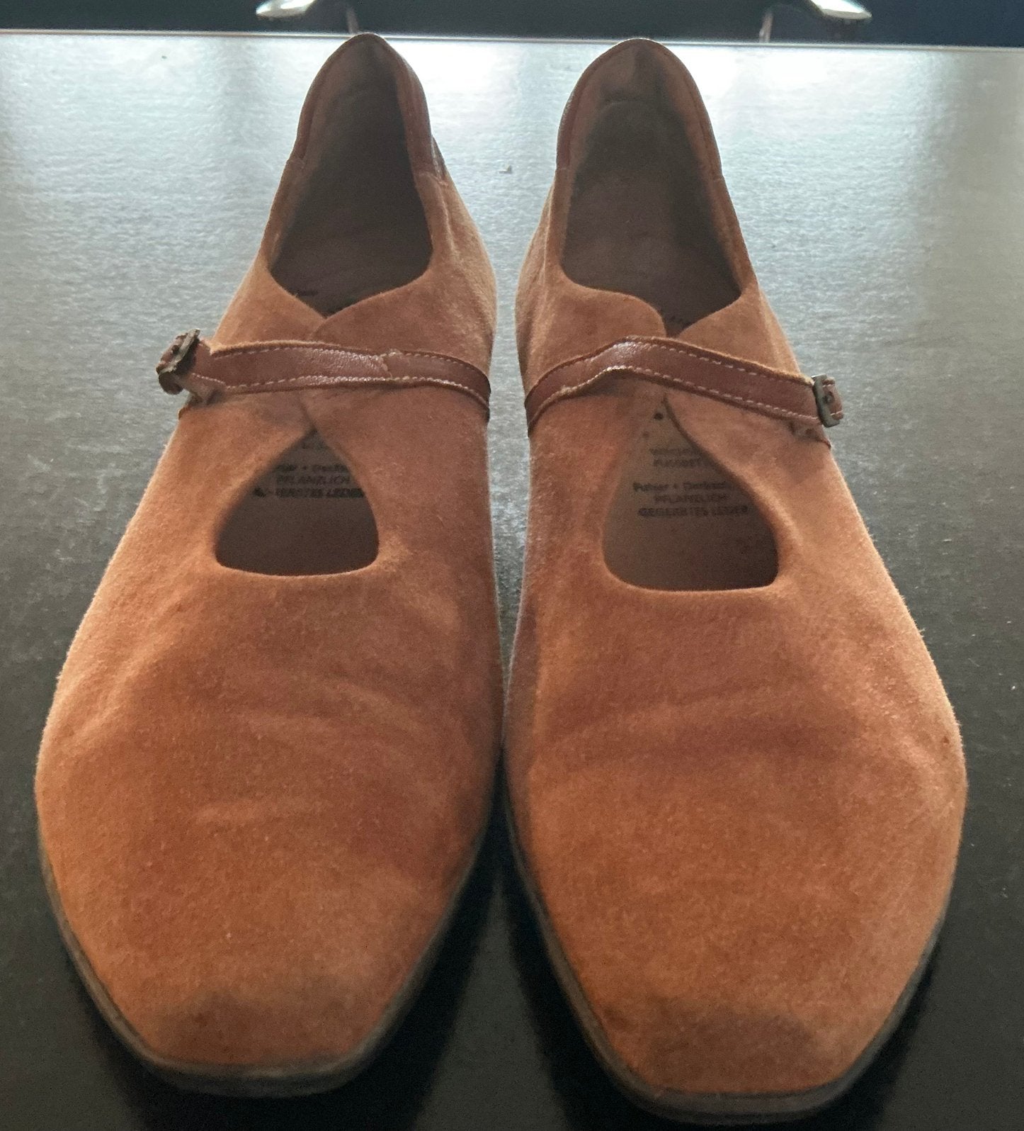 Cognac kleurige pumps Think maat 42,5, Ophalen of Verzenden, Zo goed als nieuw, Bruin