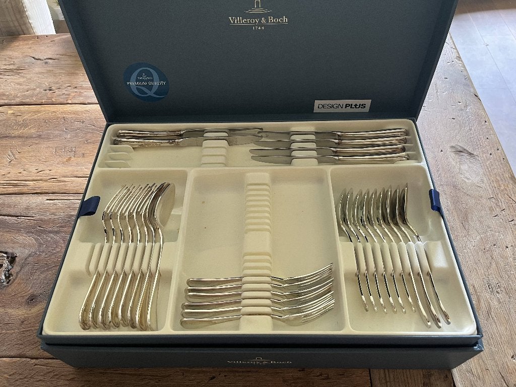 Verzilverd bestekset van Villeroy & Boch voor 6 personen, Bestekset, Overige typen, Nieuw, Zilver