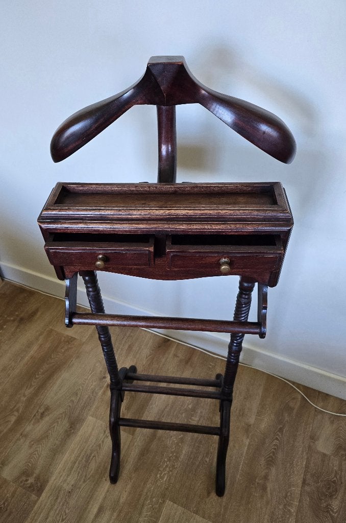 Vintage houten dressboy met lades, Huis en Inrichting, Woonaccessoires | Kapstokken, Ophalen, Gebruikt, 100 tot 150 cm, Overige typen