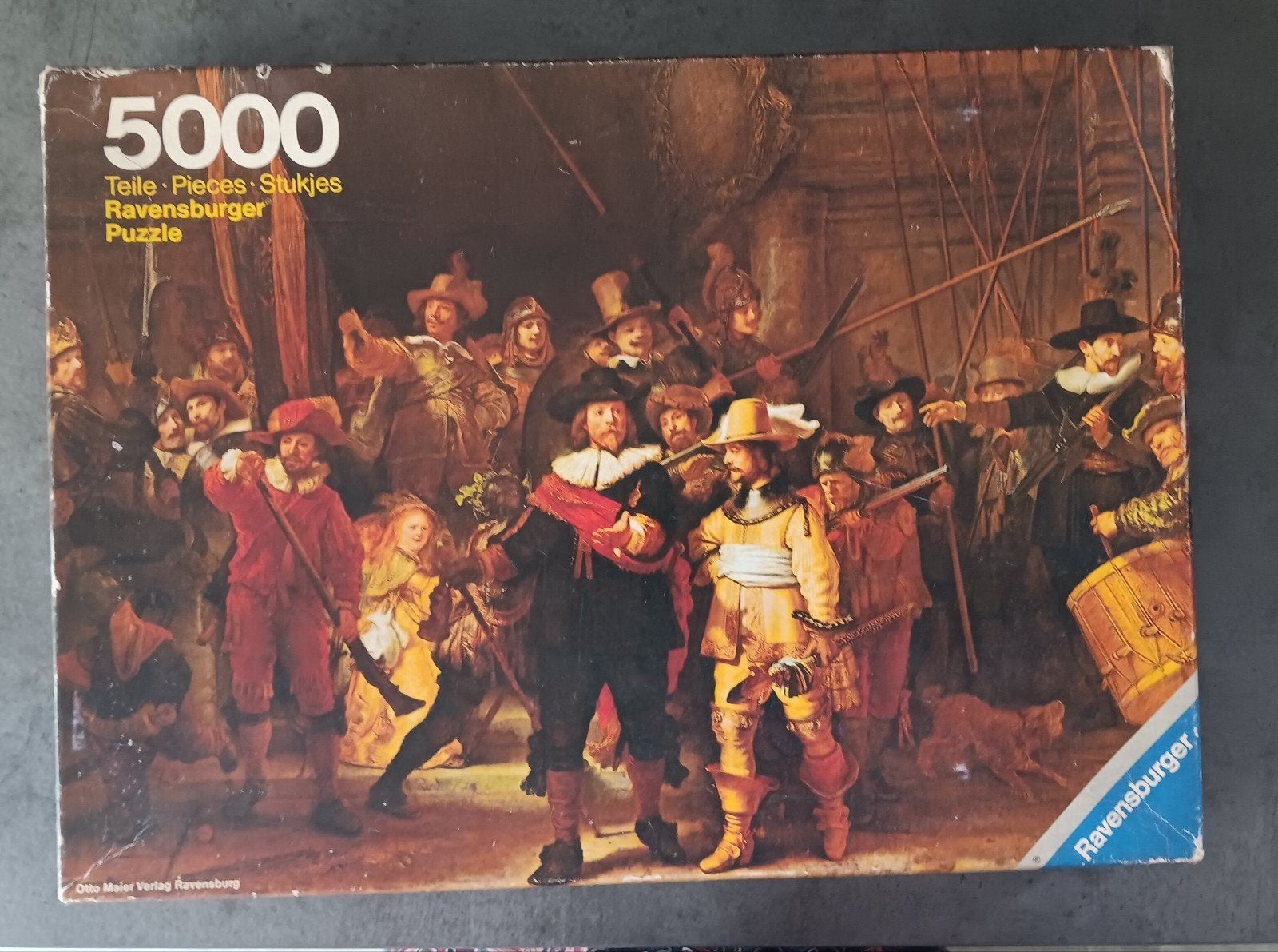 Ravensburger De Nachtwacht 5000 stukjes legpuzzel, Ophalen of Verzenden, Meer dan 1500 stukjes, Gebruikt, Legpuzzel