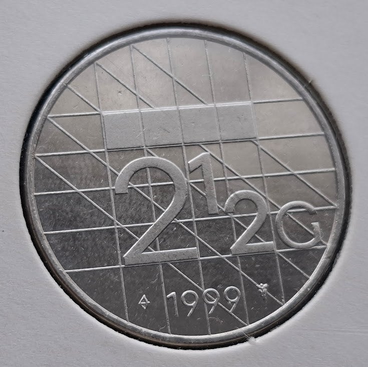 2 1/2 gulden 1999 - Beatrix in munthouder, Verzenden, Koningin Beatrix, 2½ gulden, Losse munt
