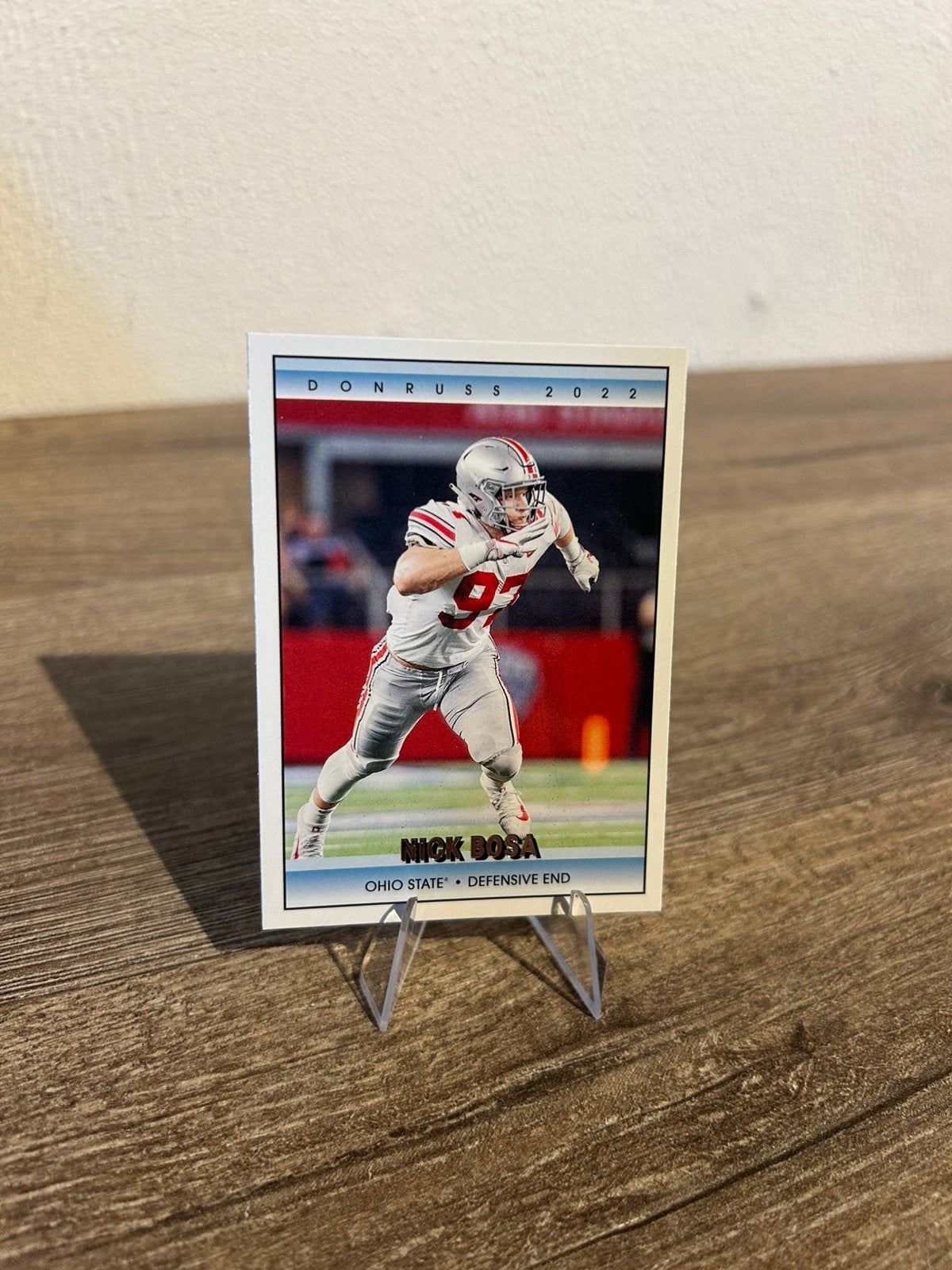Nick Bosa 2022 Panini Chronicles Donruss Draft Picks #15, Ophalen of Verzenden, Zo goed als nieuw, Buitenlandse clubs, Poster, Plaatje of Sticker