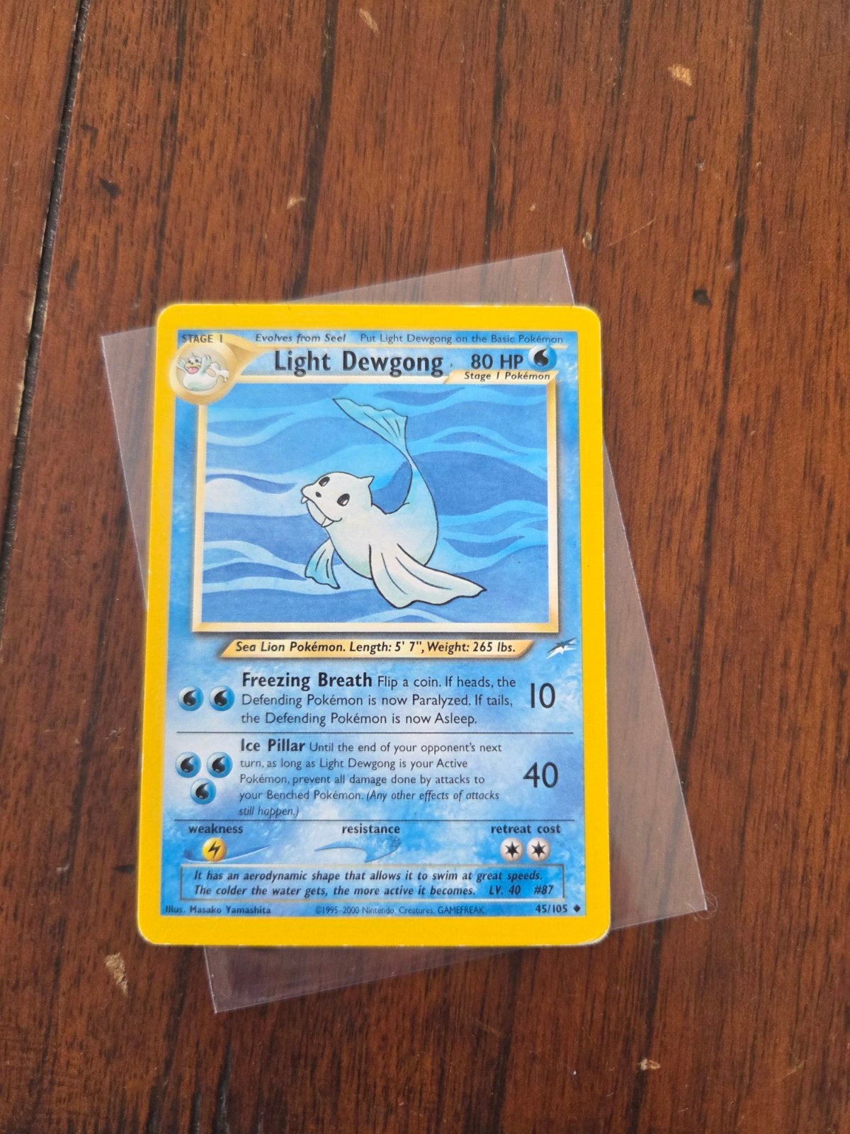 Light Dewgong 45/105 Neo Destiny, Ophalen of Verzenden, Gebruikt