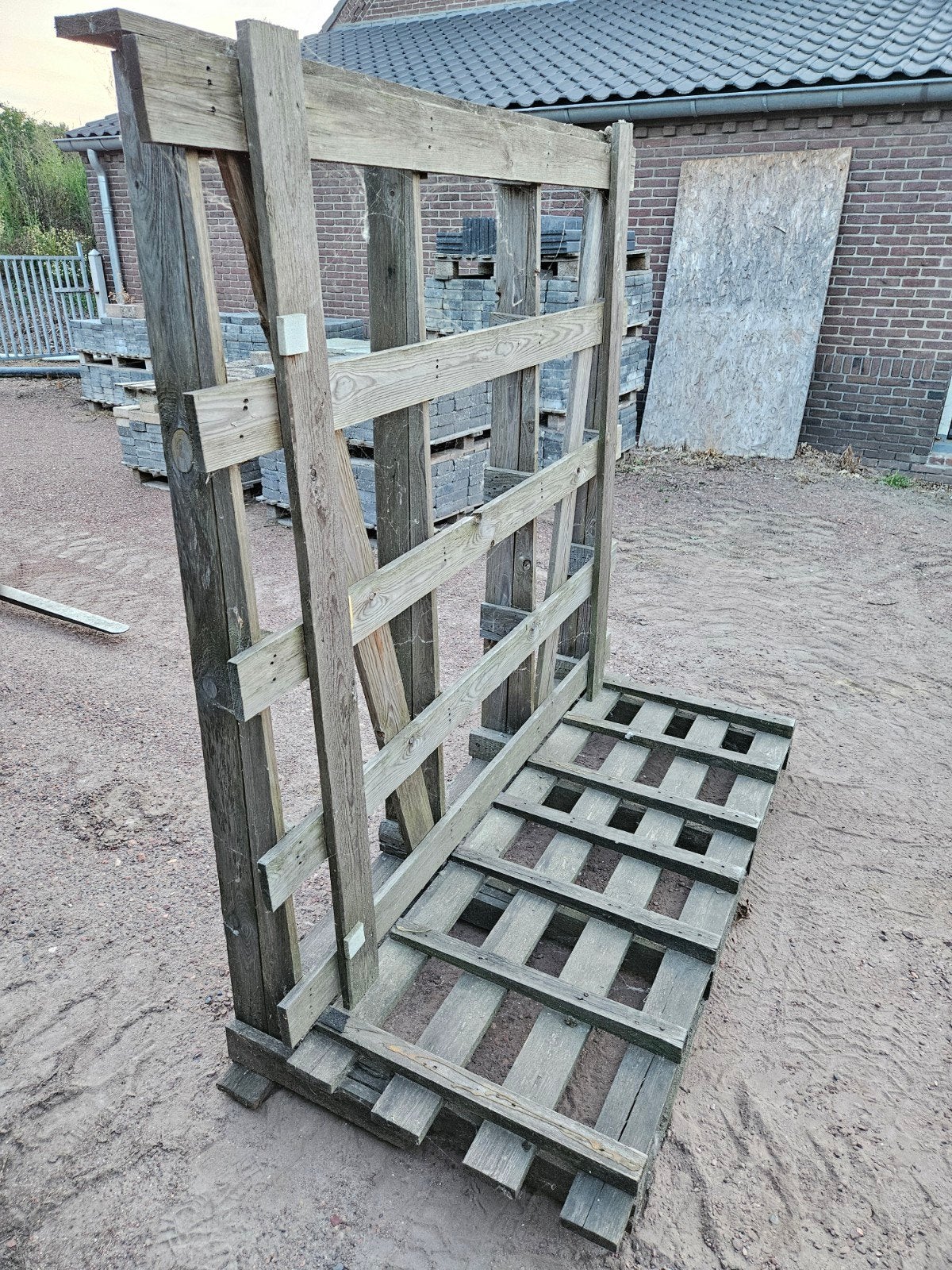 Glasrek van 1,7m lang, 1,73m hoog en 80cm breed, Ophalen