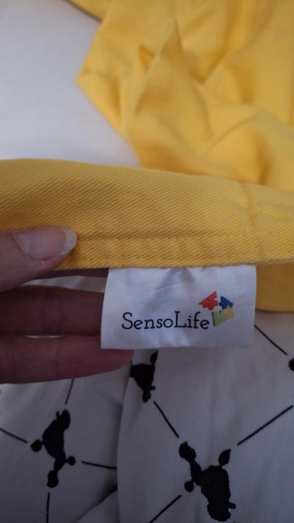 Sensolife verzwaringsdeken 7 kg - 2 delen, makkelijk wasbaar, Ophalen, Gebruikt, Eenpersoons, Geel